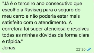 Depoimento de cliente 1